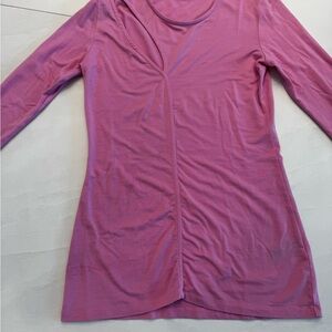 Elegant Mauve Long Sleeve Top